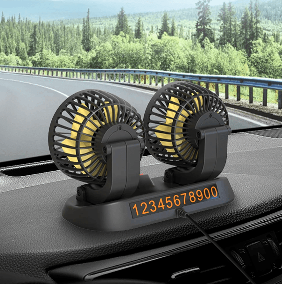 Ventilador Duplo Automotivo 360° [ULTRA POTENTE] - Loja Avista