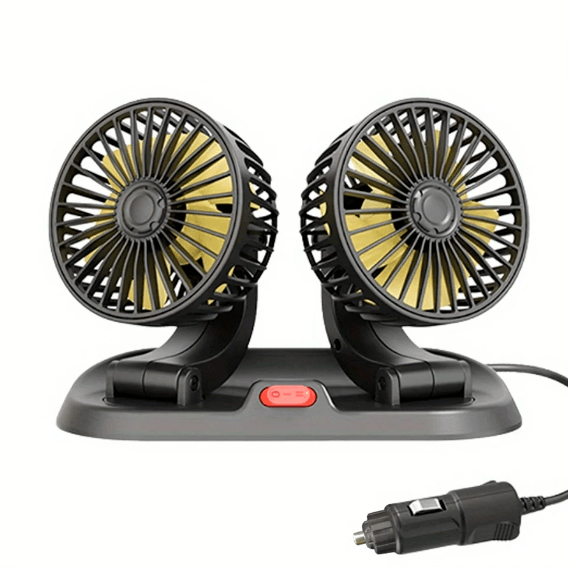 Ventilador Duplo Automotivo 360° [ULTRA POTENTE] - Loja Avista